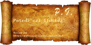 Petróczi Ildikó névjegykártya